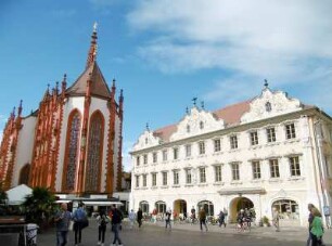 Würzburg: Marienkapelle und Haus zum Falken