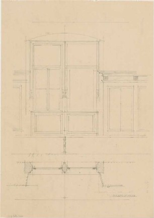 Döllgast, Hans; Sulzfeld; Rathaus - Fenster (Ansicht; Schnitte)