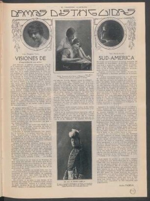 Damas distinguidas : Visiones de sudamérica - (Fragmentos de una carta)