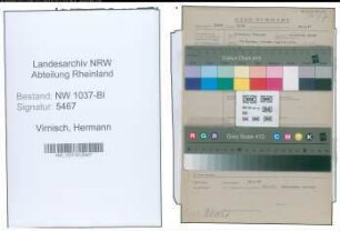 Entnazifizierung Hermann Virnisch , geb. 19.10.1895 (Packer)