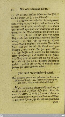 Fünf und zwanzigstes Capitel