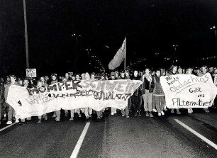 Mainzer Straße: Demonstration
