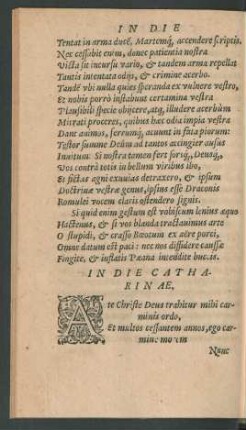 In Die Catharinae.