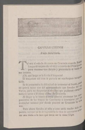 Capítulo LXXXVIII - País neutral