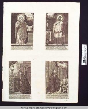 oben rechts: S. Franciscus Xaverius.