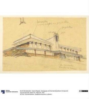 Grand Rapids, Synagoge und Gemeindezentrum Emanu-El, Aussenansicht