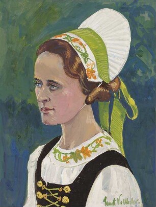 Gau Westmark "Koblenz-Trier". Kreis Koblenz. Portrait einer Mosel-Winzerin. August 1938