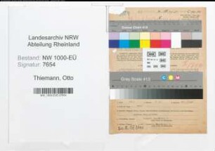Entnazifizierung Otto Thiemann, geb. 14.06.1907 (Rechtsanwalt)