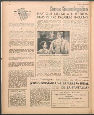 Hay que librar a nuestros films de las palabras incultas