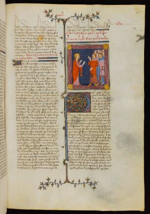 Titelminiatur: Paulus predigt vor den Ephesern