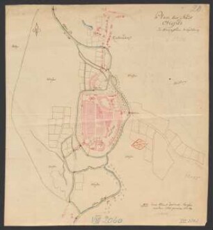 Plan der Stad Obisfelde im Herzogthum Magdeburg