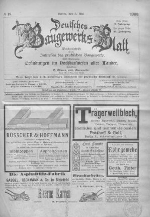43. Jahrgang. No. 18.