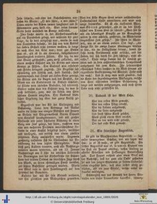 21. Ein feierlicher Augenblick.