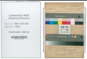 Entnazifizierung Helmut Ebertowski , geb. 01.09.1919 (Angestellter)