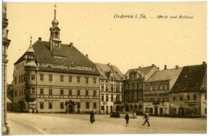 Oederan. Markt u. Rathaus