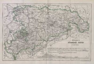 Schulkarte vom Königreiche Sachsen