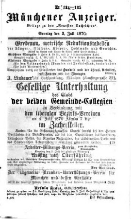 Neueste Nachrichten aus dem Gebiete der Politik. 1870, [a] = Münchener Anzeiger, 7 - 10