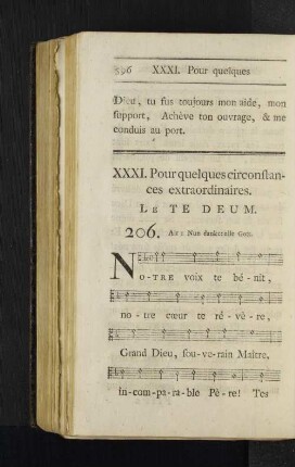 XXXI. Pour quelques circonstances extraordinaires.