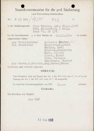 Miehle, Olga