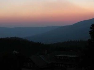 Riesengebirge am Morgen, beim Kurort Karpac