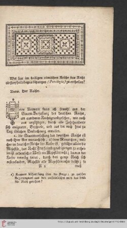 Abhandlung aus dem deutschen Staatsrechte