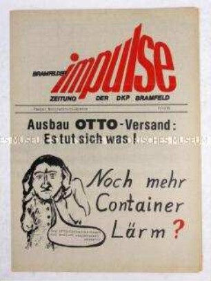 Zeitung der DKP Hamburg für den Ortsteil Bramfeld u.a. zur Bildung einer neuen Gesamtschule und gegen neonazistische Umtriebe