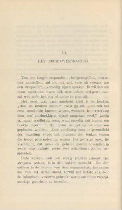 III. Het noord-west-bastion