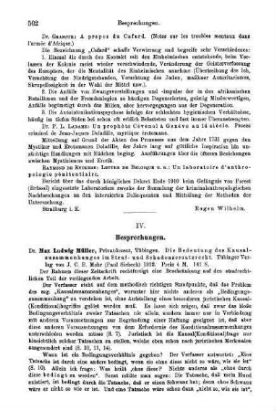 502-512, IV. Besprechungen