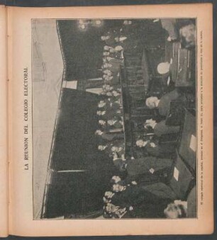 La reunión del colegio electoral - [Fotografía]