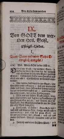 IX. Von Gott dem werthen Heil. Geist