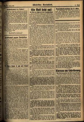Zweite Ausgabe vom Freitag, den 27. März 1936.