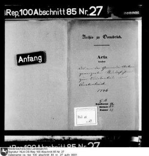 Weigerung der Gemeinde Ankum, Rundefuhren für den Brückenbau zu Quakenbrück zu leisten