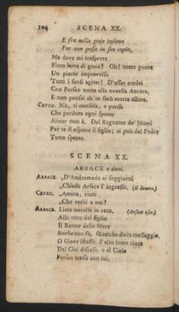 Scena XX = Zwanzigste Scene