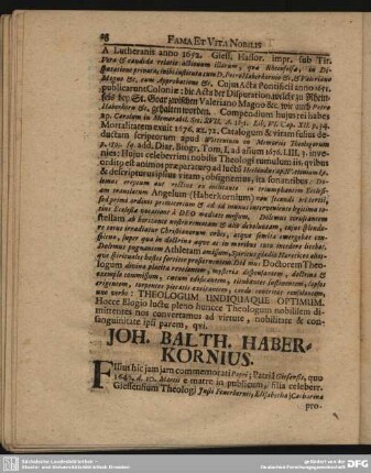Joh. Balth. Haberkornius