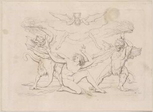 Fantasien, Blatt 5: Des Genius’ Geißelung (Des Genius’ Leiden)