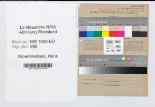 Entnazifizierung Hans Kroemmelbein, geb. 20.09.1896 (Finanzoberinspektor)
