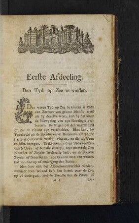 Eerste Afdeeling.