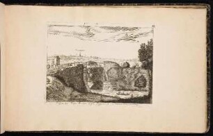 Prospect der Doser Brüken, gegen Poppenreut, ein Stund von Nürnberg. - Nürnberg-Doos, Brücke; Fürth-Poppenreuth