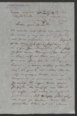 Brief an Wilhelm Grimm : 01.03.1843