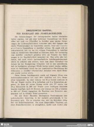 Die Eigenart des Jodsilberbildes