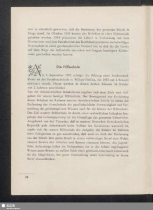 Die Hilfsschule