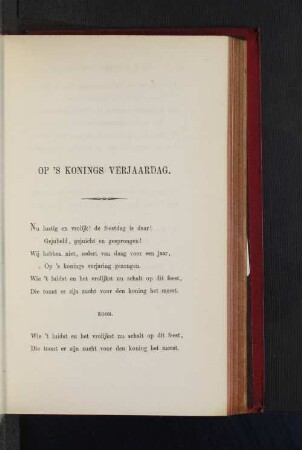 Op's konigs verjaardag.