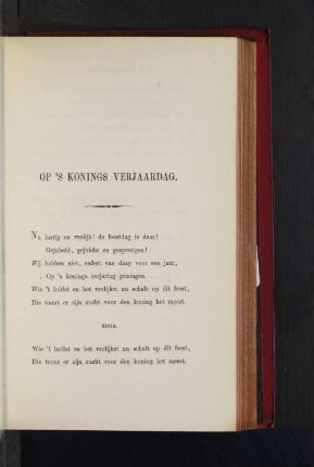 Op's konigs verjaardag.