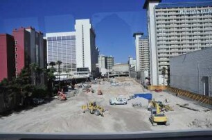 Las Vegas - Bauplatz am mittleren "Strip" : Aufgenommen am 8. August 2012 am Las Vegas Boulevard ("Strip"), der sechs Kilomter langen Hauptstraße im Spielerparadies Las Vegas