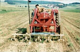 Fotografie: Pflegegerät, Hackmaschine, Frontlader, Frontanbau, Mais