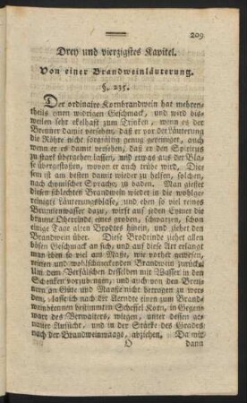 Drey und vierzigstes Kapitel. Von einer Brandweinläuterung.