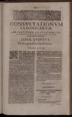 Liber Quintus. De Criminalibus, seu Delictis.