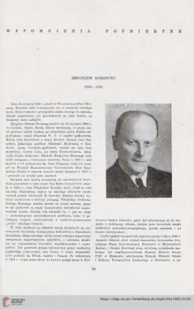 45: Zbigniew Hornung : 1903-1981
