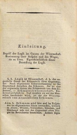 Abriss des Systemes der Logik als philosophischer Wissenschaft : nebst der metaphysischen Grundlage der Logik und einer neuen schematischen Bezeichnung der Formen der Urtheile und der Syllogismen auf drei Steindrucktafeln