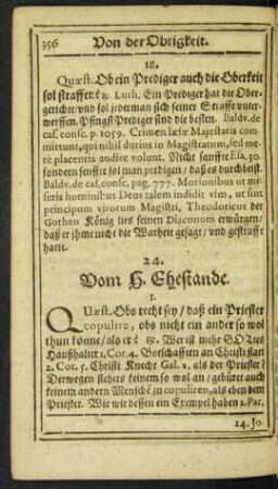 24. Vom H. Ehestande.